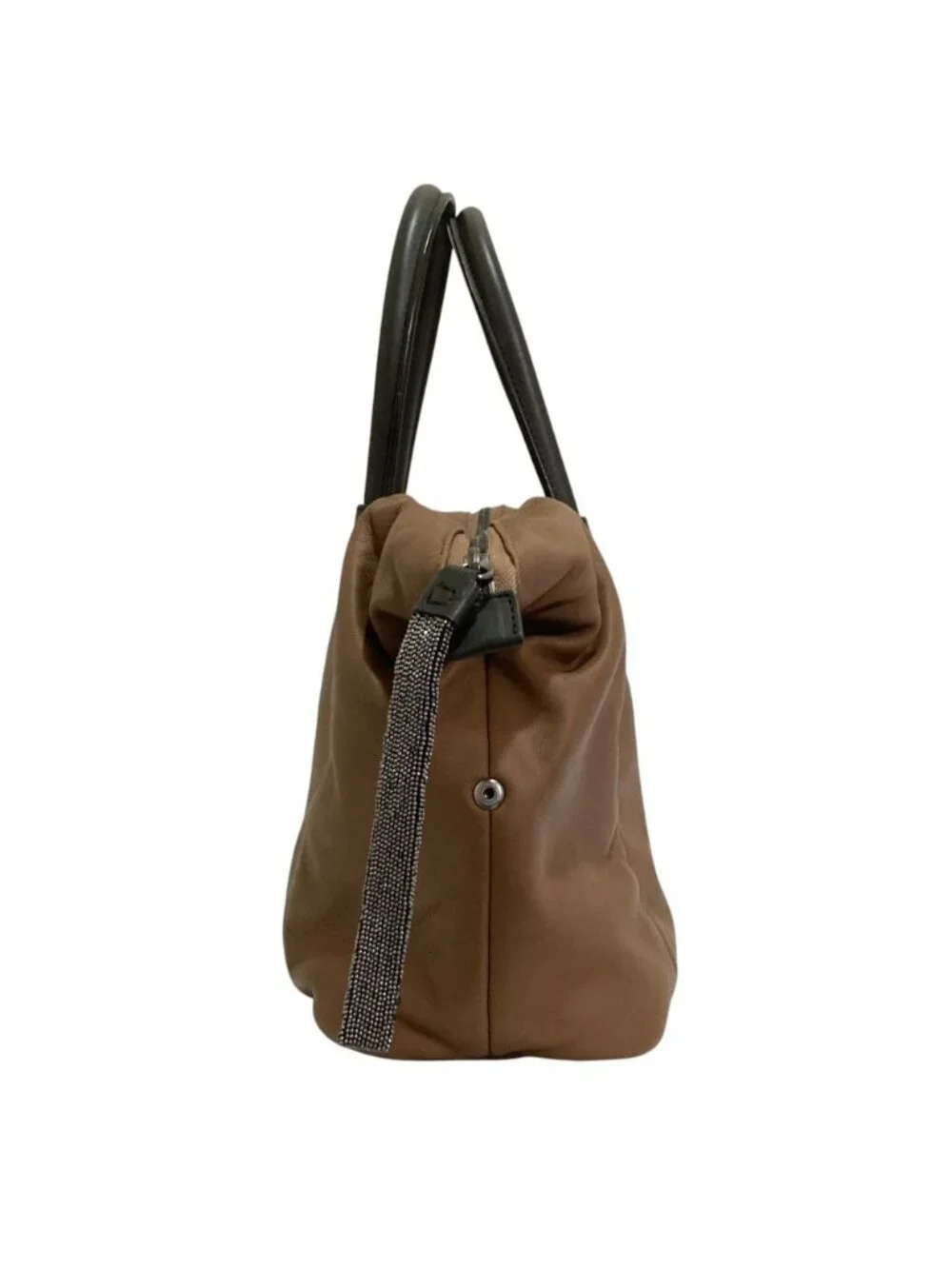 Brunello Cucinelli Moni Refasuna Tote Brown
